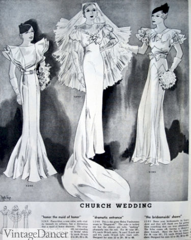 1933 exaggerated full pleated sleeves