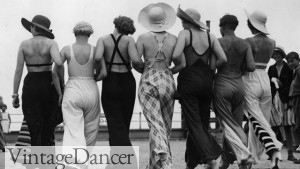 1934 Beach Pajamas with exposed backs