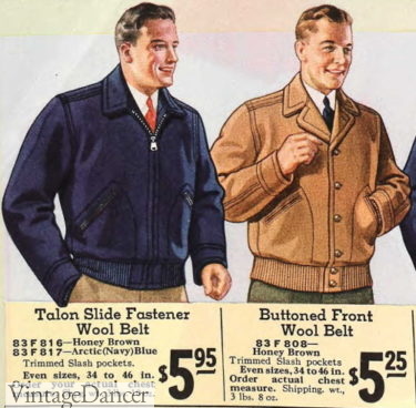 1930s men lumberjack style jackets