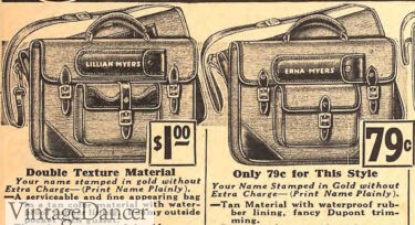 1930s school bags bookbag backpack children boys girls teens