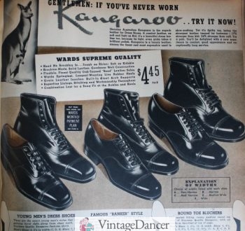 1934 Kangaroo leather boots and shoes for men