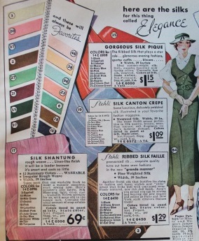 1930s silk fabric, 1934