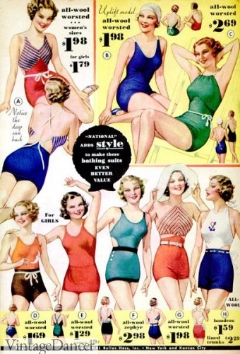 1930 swimwear