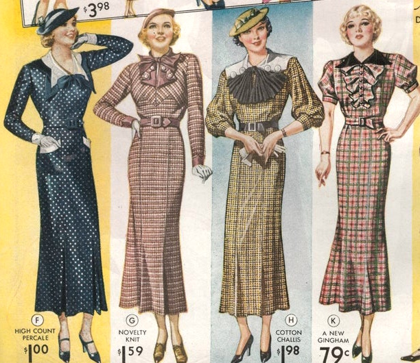 1930s Dress Styles in the Daytime