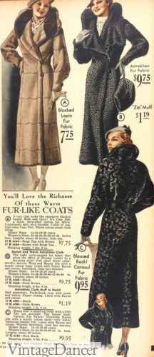 1930s coats 1935 womens overcoats at VintageDancer