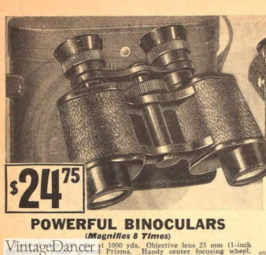 1935 binoculars and case mens 1930s bags