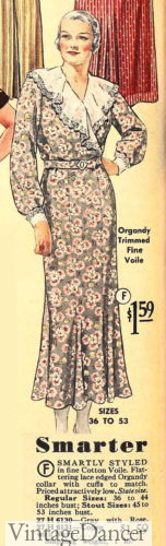1930s old mrs women fashion dresses and plus size curvy