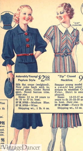 1930s fashion for teens teenagers teenage girls