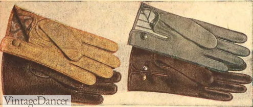 History of Vintage Men’s Gloves &#8211; 1900 to 1960s, Vintage Dancer