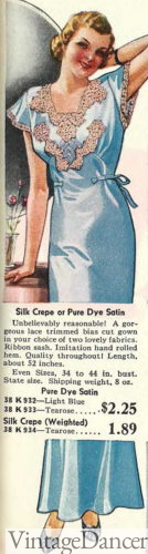 1930s nightgown sleepwear