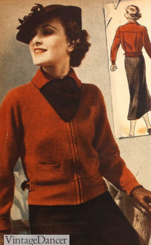 Women's 1935 full zip wool jacket 1930 leather sport jacket and polo overcoat