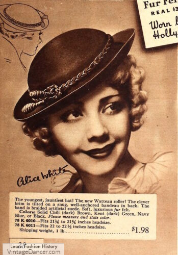 1930s roller hat 1935