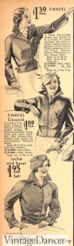 1935 cossack jackets girl teenage