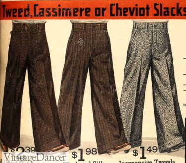 1930s teenage boys clothing pants trousers