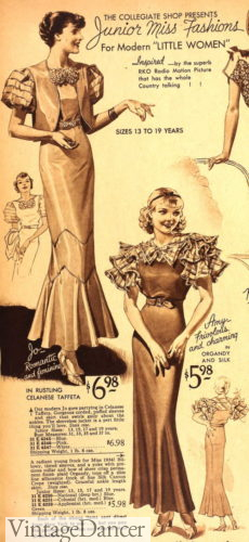1930s prom dresses
