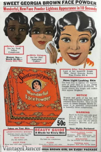 1930s black makeup brand