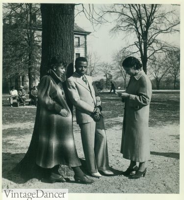 1936 Virginia Union College Students black students fashion clothing