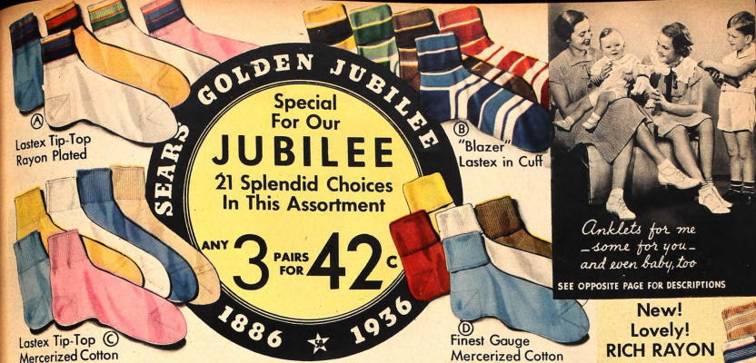 1936 basic socks for the entire family 