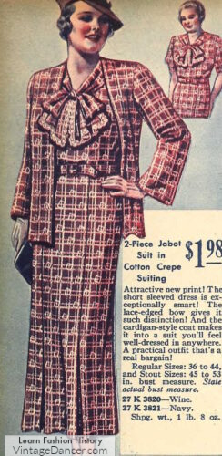 1930s ladies suit women