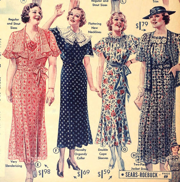 1930s Fashion Colors & Fabrics