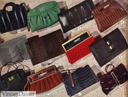  1930s fashion purse for women 1936 flat handbags purses bags for women ladies fashion in color