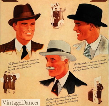 1936 Dobbs Homburg hats