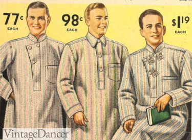 1936 mens nightshirt with military details