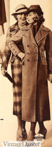 1930s reefer coats at VintageDancer