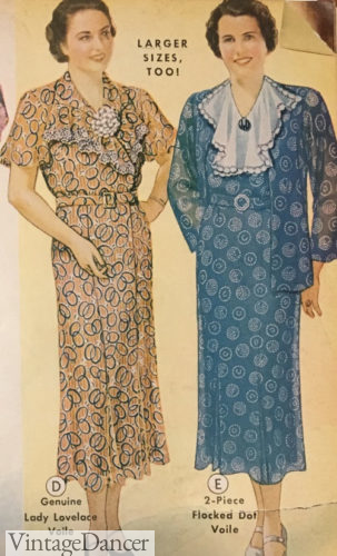 1930s sheer embroidered dresses were the perfect summer tea dresses plus sizes 1930s evening gown plus sizes