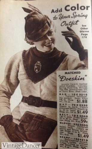 1930s accessories 1930s fashion for women gloves handbag hat belt