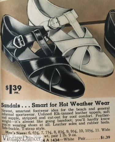1930s 1937 men's leather sandals