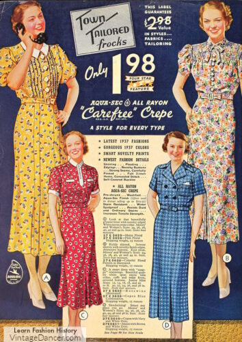 1930s shirtwaist dresses 30s shirt dresses button down button up dresses