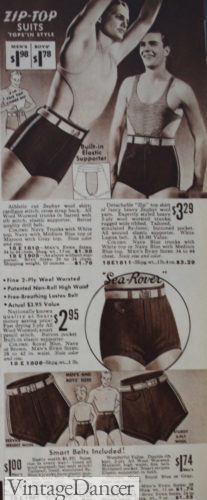 1930s mens swim shorts (briefs)