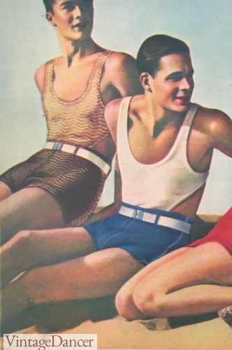 1930s mens swimsuits