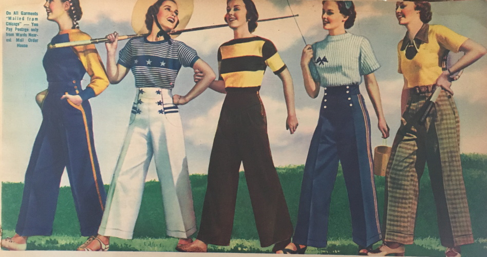 1930s Women's Pants, Trousers, and Beach Pajamas History