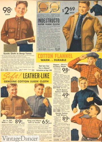 1930s teenage boys clothing shirt jacket work shirts casual clothing for winter