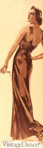 1930s evening gown
