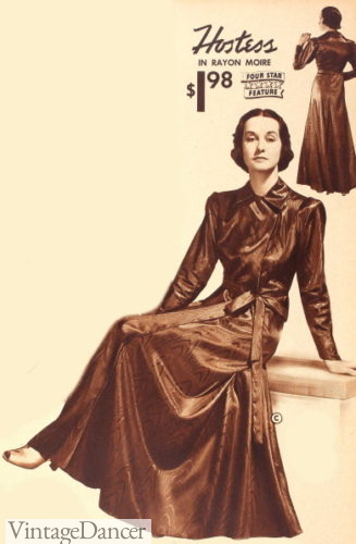 1930s hostess dress (house robe)