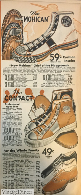 1930s sneakers 1937 high top and low top canvas sport shoes