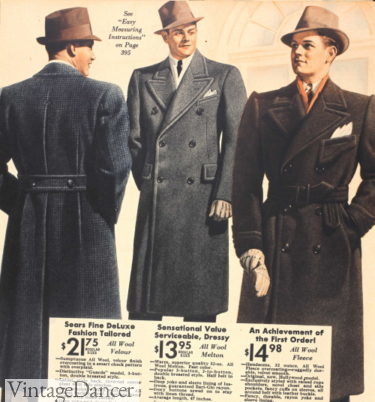 1930s coat back, guard, mens polo coat