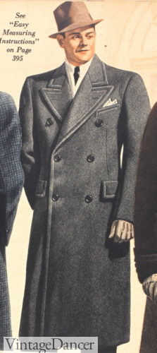 1930s winter coat overcoat double breasted