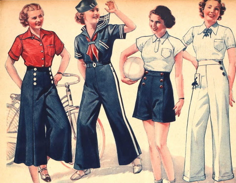 casual 1930s women's fashion