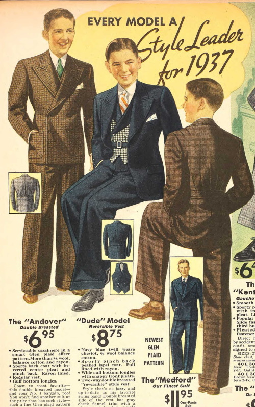 1930s Teenage Boys' Fashion