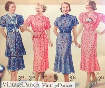 30's style tea dresses