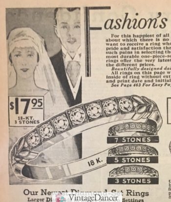 1937 diamond wedding band in gold