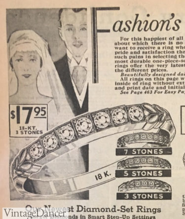 1937 diamond wedding band in gold