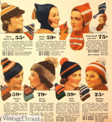 1937 parka hood and winter caps