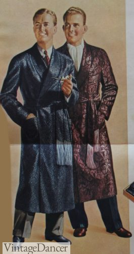 1930s lounge robes mens art deco era