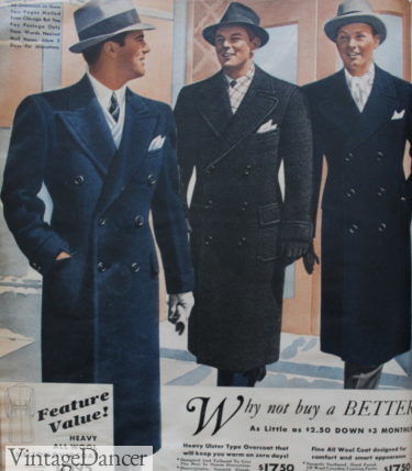 1930s Guards style coats 1930s overcoat fashion
