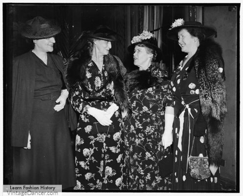 1938 Supreme Court Justices' wives attend breakfast in honor of First Lady